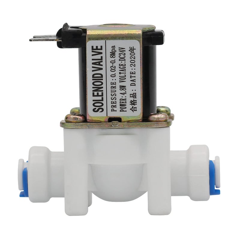 DIGITEN 24V 1/4" Inlet Feed Water Solenoid Valve for RO Reverse Osmosis Pure System - Image 1